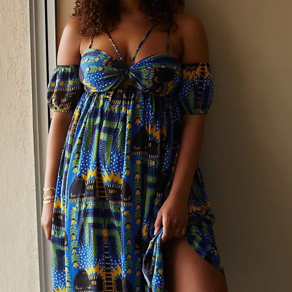 João Incerti for Anthropologie Strappy Bandeau Dress Sans sleeves